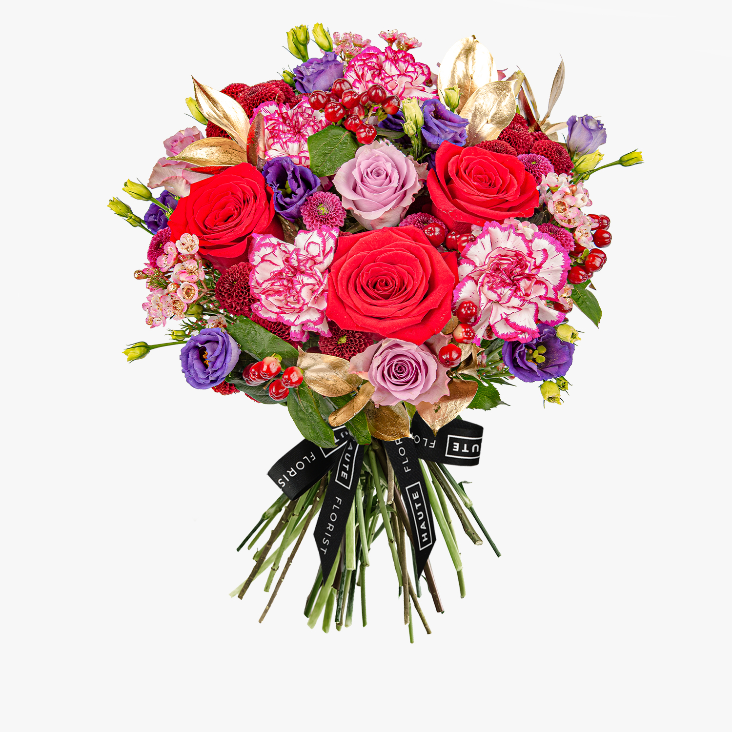 haute Florist Purpetta Red Santini Chrysanthemum