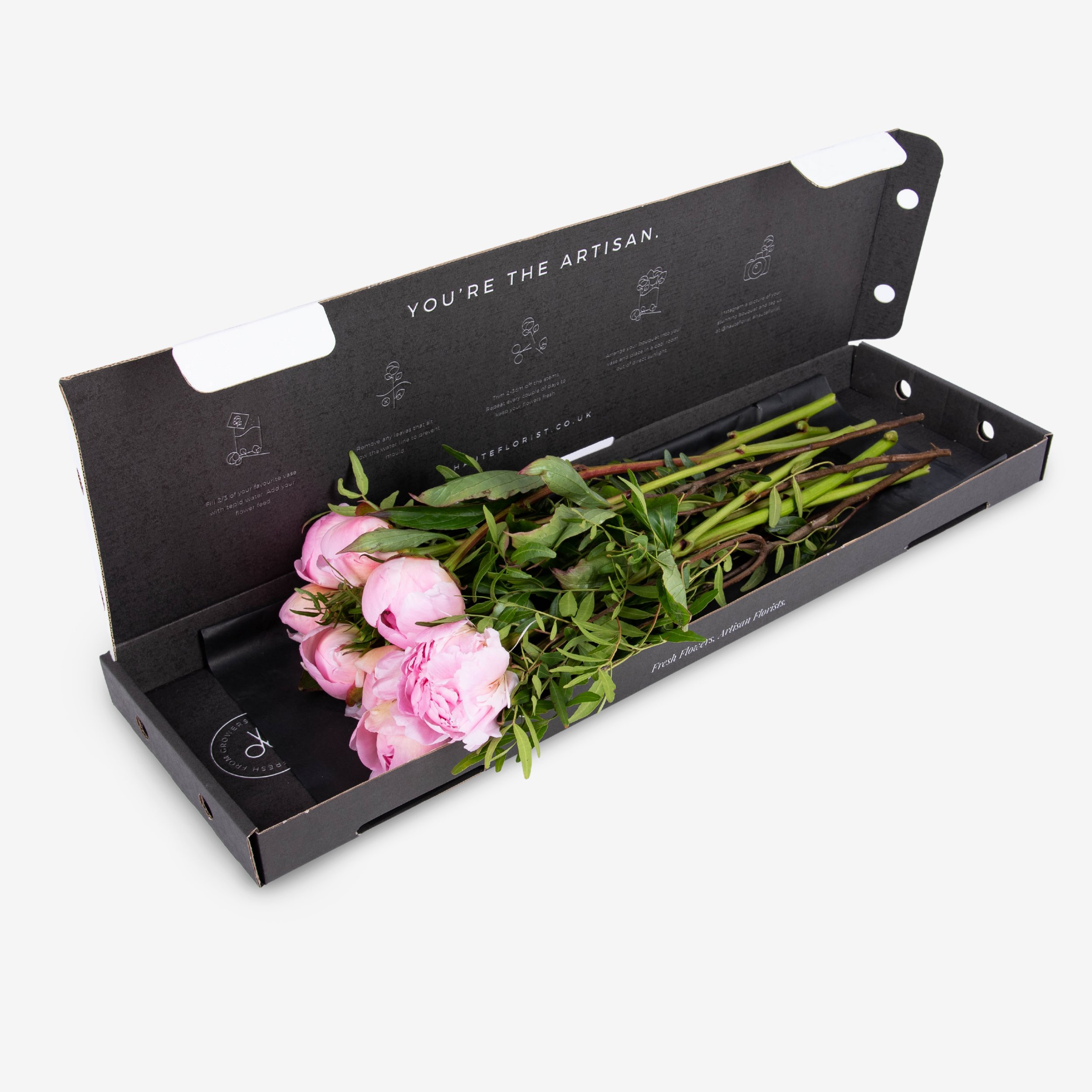 Letterbox Peonies Haute Florist