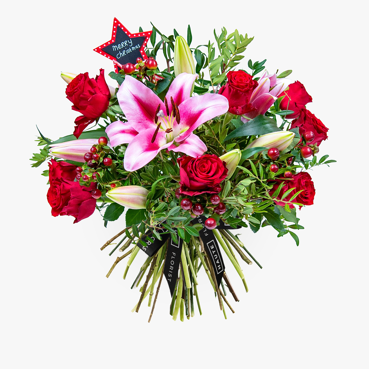 Haute Florist Stargazer Lilies and Roses