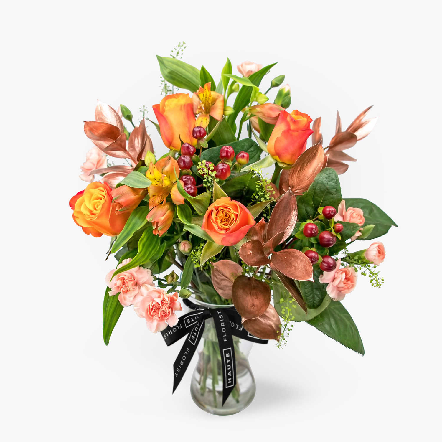Our Stunning ‘Negroni’ Bouquet Haute Florist UK Delivery
